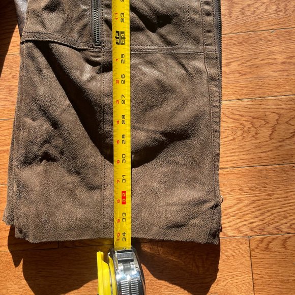 Long insulated Leather Jacket - Picture 4 of 4